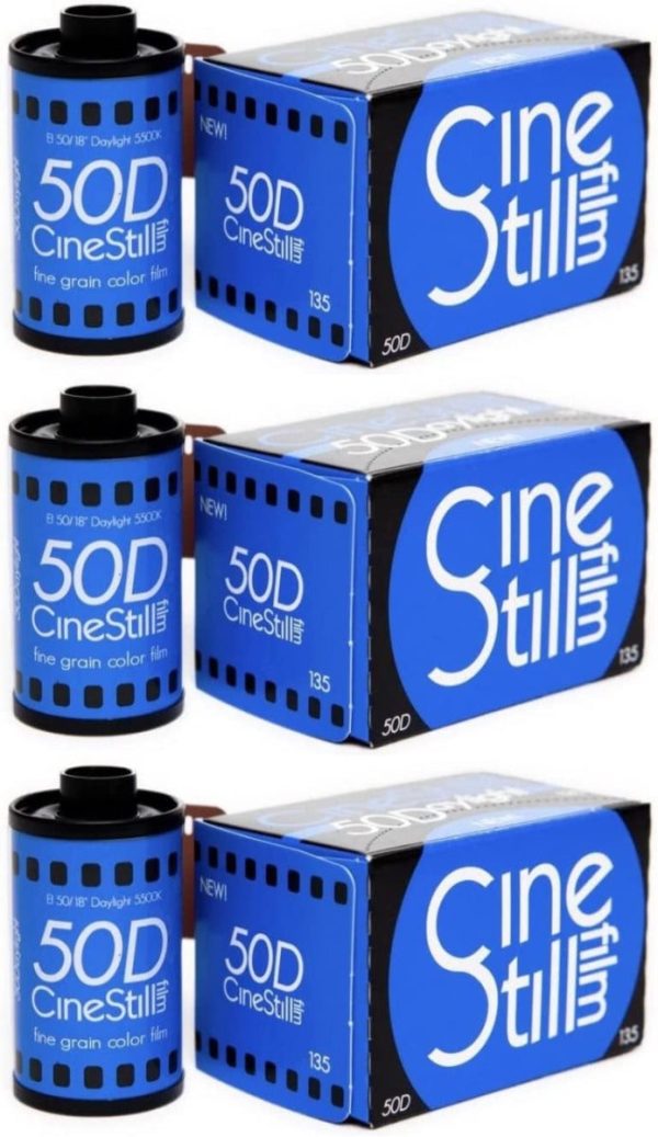 CineStill Film 50Daylight 35mm Film Boxed (36 Exposures, 3-Pack) For Sale