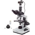 40X-2000X Trinocular Compound Darkfield Microscope with 100X Iris Objective and 1.2MP Low-noise Camera For Sale