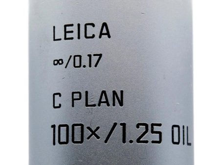 Leica 100x Oil C Plan Objective Online Sale