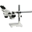 AmScope 7X-45X Stereo Zoom Microscope with Single Arm Boom Stand Online now