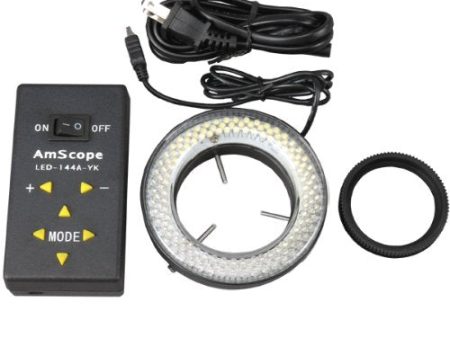 .144 LED Four-Zone Microscope Ring Light with Adapter For Cheap