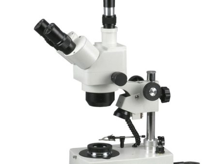 AmScope 10X-60X Darkfield Jewelry Gem Microscope + 1.3MP Camera For Discount