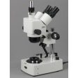 AmScope 5X-80X Darkfield Jewelry Gem Trinocular Zoom Stereo Microscope Fashion