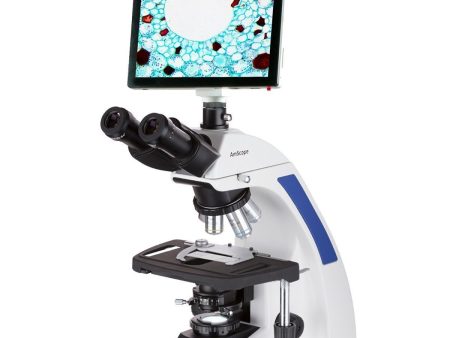 AmScope 40X-2000X Infinity Plan Laboratory Compound Microscope with LCD Touch Pad Screen Hot on Sale