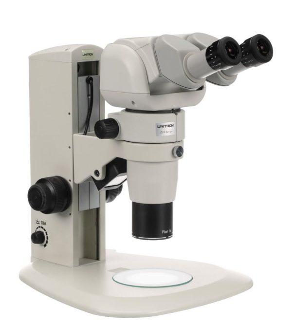 Unitron Z8 Zoom Stereo Microscope Series on Plain Focusing Stand For Sale