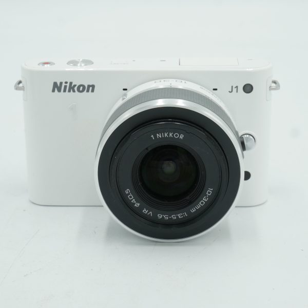 Nikon 1 J1 Mirrorless Digital Camera with 10-30mm Lens (white) *USED* Online