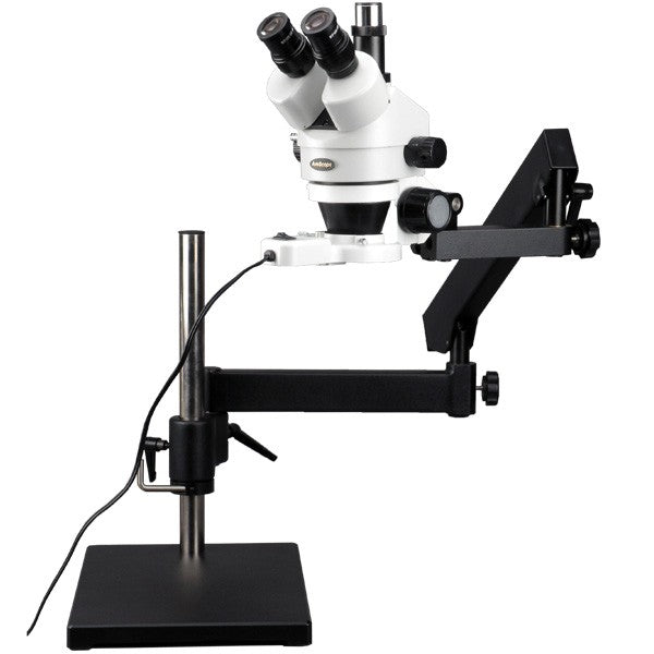 Amscope 3.5X-90X Articulating Trinocular Zoom Microscope with Ring Light Discount