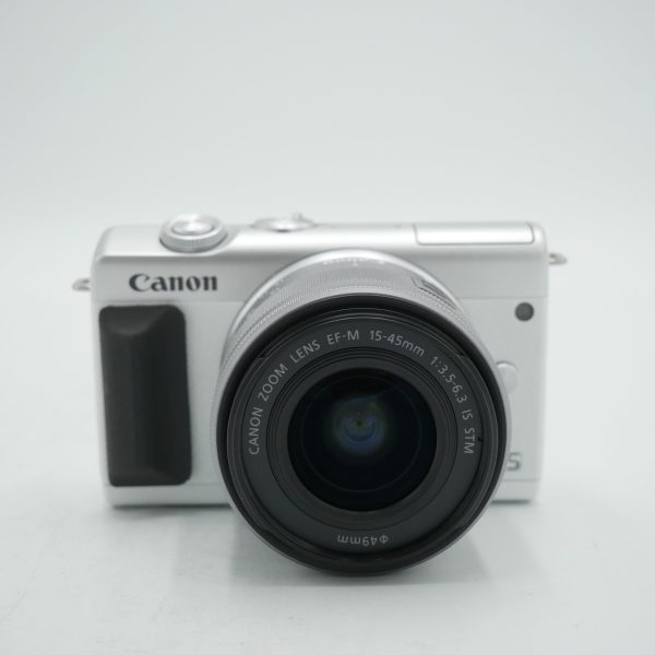 Canon EOS M200 Mirrorless Camera with 15-45mm Lens (White) *USED* on Sale