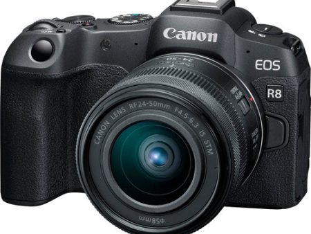 Canon EOS R8 Mirrorless Camera with RF 24-50mm f-4.5-6.3 IS STM Lens Fashion