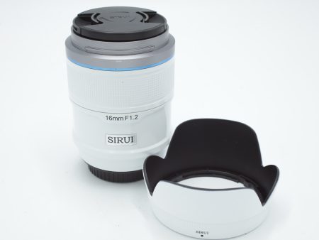 Sirui Sniper 16mm f 1.2 Autofocus Lens (Sony E, White) *USED* Online Sale