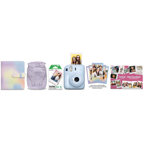 FUJIFILM INSTAX MINI 12 Instant Film Holiday Camera Bundle (Pastel Blue) on Sale