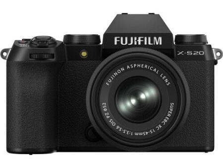 FUJIFILM X-S20 Mirrorless Camera with 15-45mm Lens - Black on Sale