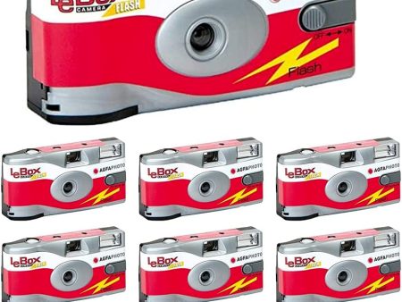 Agfa 10-Pack Disposable Camera AgfaPhoto LeBox APX ISO 400 Film- 27 Exposures Online Hot Sale