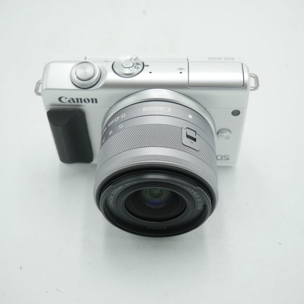 Canon EOS M200 Mirrorless Camera with 15-45mm Lens (White) *USED* on Sale