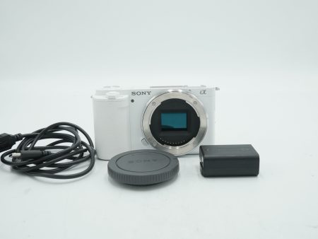 Sony ZV-E10 Mirrorless Camera (White) *USED* Cheap