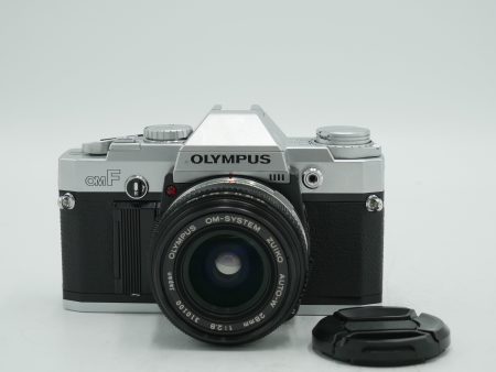 Olympus OMF Film Camera w  28mm f 2.8 Lens *USED* Hot on Sale